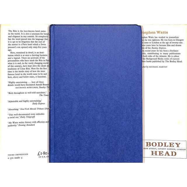 WATTS, Stephen [214] pp. The Bodley Head 1971 Third Impression 8 3/4" x 5 1/2" History, biography and explanation of why...