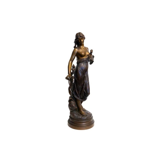 Edouard Drouot, Diana Sculpture, 19th Century, Bronze For Sale - Image 13 of 18