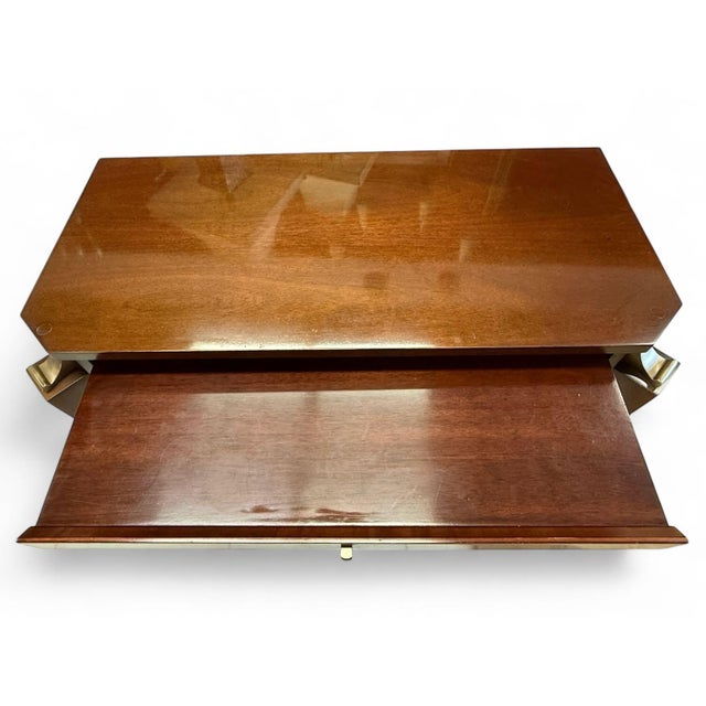 Wood Thomas Pheasant for Baker 3-Drawer Chest For Sale - Image 7 of 14