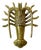 1960s Vintage Coastal Hollywood Regency Boho Chic Brass Lobster Box For Sale