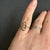 14k Gold & Diamond Ring Swirled Freeform Cluster Three Stone Vintage Size 6.25 For Sale - Image 10 of 11