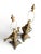 Hollywood Regency Pair of Vintage Hollywood Regency Faceted Solid Brass Table Lamps For Sale - Image 3 of 8