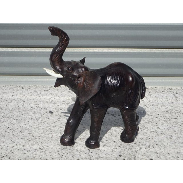 Asian Leather Elephant Figurine, 1960s For Sale - Image 15 of 15