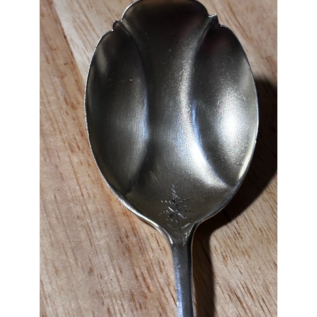 Fessenden 1899 Newport Sterling Silver Serving Spoon For Sale - Image 4 of 9