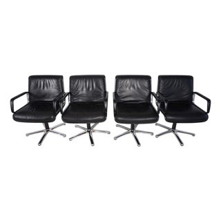 Delta Swivel Chairs by Delta Design for Wilkhahn, 1970s, Set of 4 For Sale