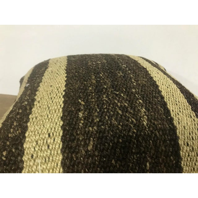 1960s Turkish Anatolian Striped Kilim Pillow For Sale - Image 4 of 6