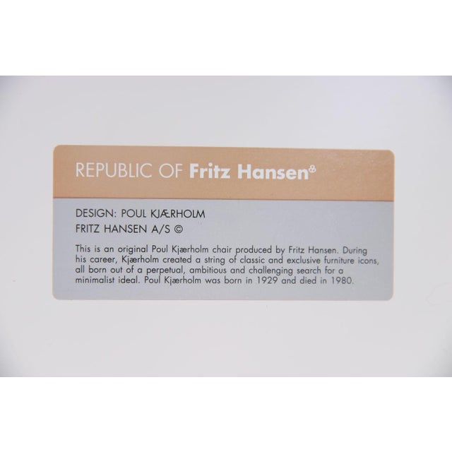 PK8 Dining Chairs with Kvadrat Upholstery by Poul Kjærholm for Fritz Hansen, 2008, Set of 6 For Sale - Image 9 of 10
