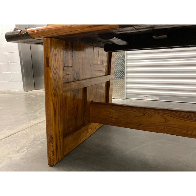 Bespoke Executive Desk From Old Chinese Temple Gates For Sale - Image 11 of 13