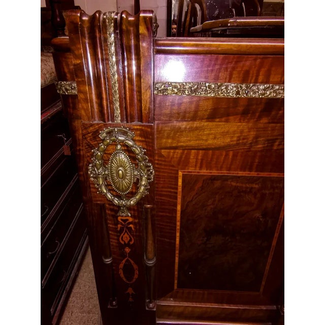 Double Bed with Inlays and Decorations in Worked Brass from Liberty For Sale - Image 15 of 18