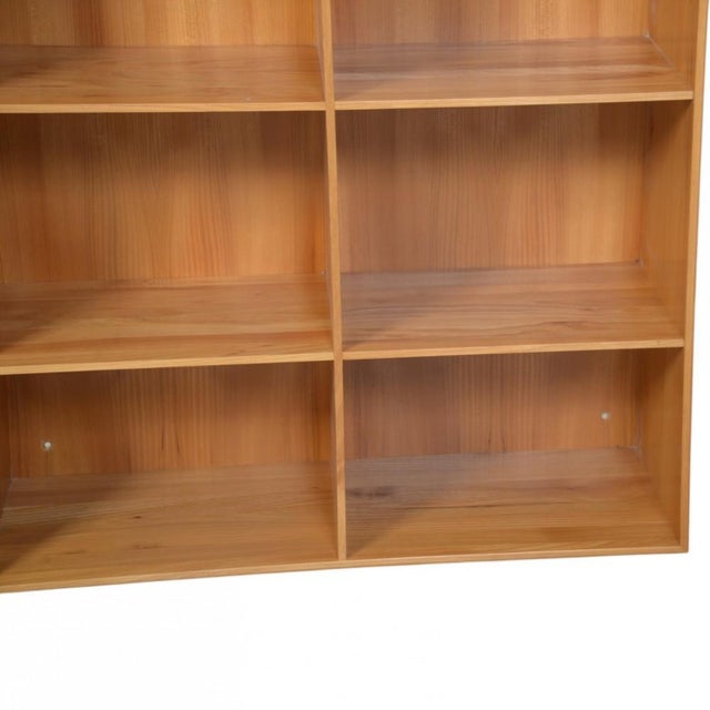 Vintage Bookcase in Elm by Mogens Koch, 1970s For Sale - Image 3 of 12