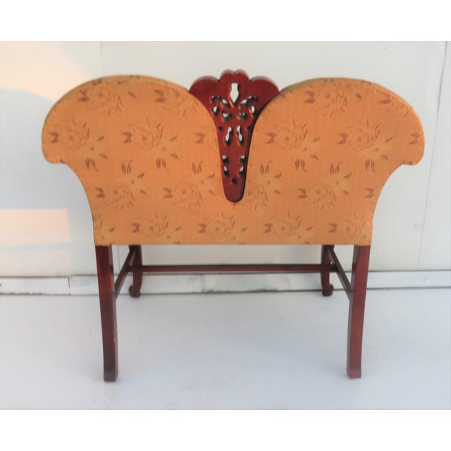 Mahogany Carved French Style Vanity Bench Chairish