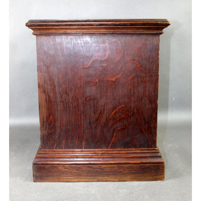 Late 19th Century French Napoleon III Cigar Humidor 7 Drawer Chest With Porcelain Tags For Sale - Image 4 of 11