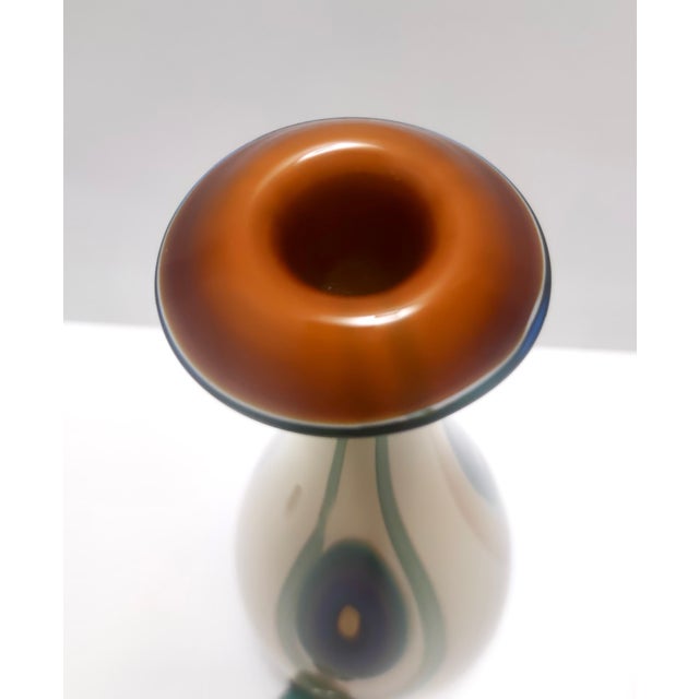 Postmodern Encased and Hand-Blown Glass Decanter Bottle, Italy, 1960s For Sale - Image 11 of 16