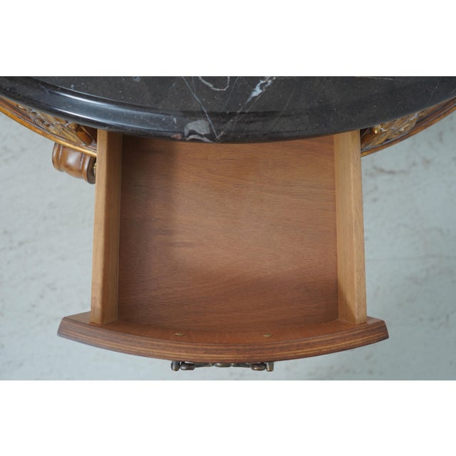 Century Furniture Century Round Marble Top French Empire Center Table For Sale - Image 4 of 18