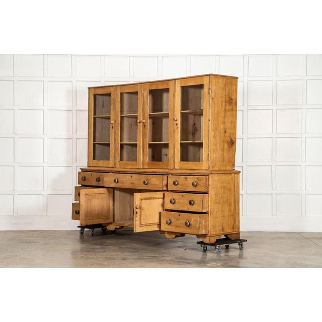Antique English Georgian Pine Housekeepers Cabinet, 1820 For Sale - Image 6 of 18