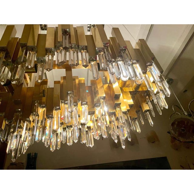 An exceptional, exclusive Limited serie of BD LUMICA lamp from the 70s. This chandelier ist listed in catalog named " dona...