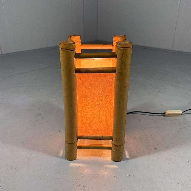 Vintage Rattan Table Lamp, 1970s For Sale - Image 4 of 16