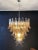 1990s Italian Amber Murano Glass Petal Chandeliers, Set of 2 For Sale - Image 5 of 10