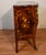 French 1890 Antique French Louis XV Rosewood Satin Wood Inlaid Marble Top Commode For Sale - Image 3 of 9
