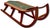 Outstanding Antique American Victorian Childs Snow Sled With Beautiful Original Hand Painted Features - Circa 1870s For Sale - Image 12 of 18