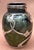 Here we have a super Loetz Titania ( visit Loetz.com for examples ) vase , a flowing green with Lunt Sterling overlay ,...
