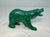 Figurative High Quality Hand Carved Green Malachite Hard Stone Bear Sculpture Statue Figure For Sale - Image 3 of 8