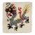 Galerie Shabab Collection Mid-20th Century Handmade Chinese Art Deco Pictorial Dragon Throw Rug For Sale