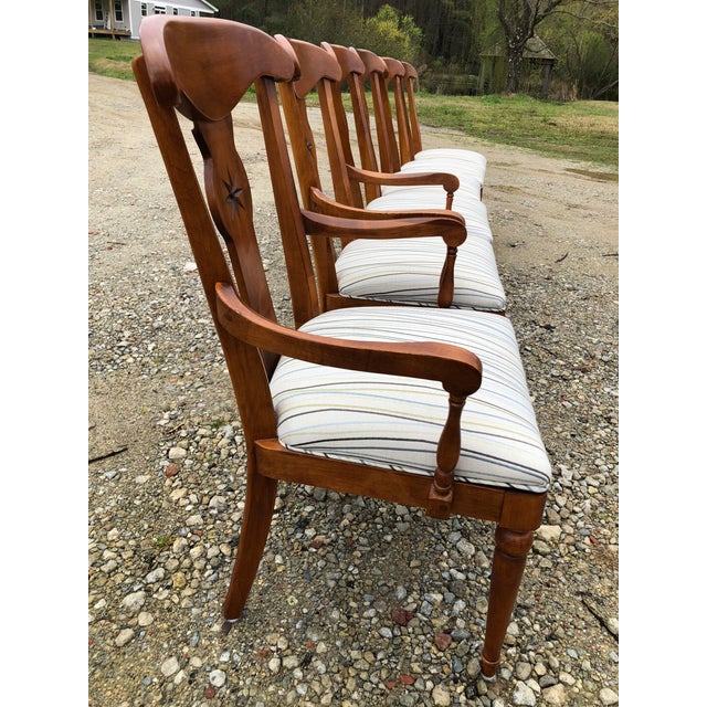 Ethan Allen French Country Crossings Cinnamon Maple Dining Table Chairs
