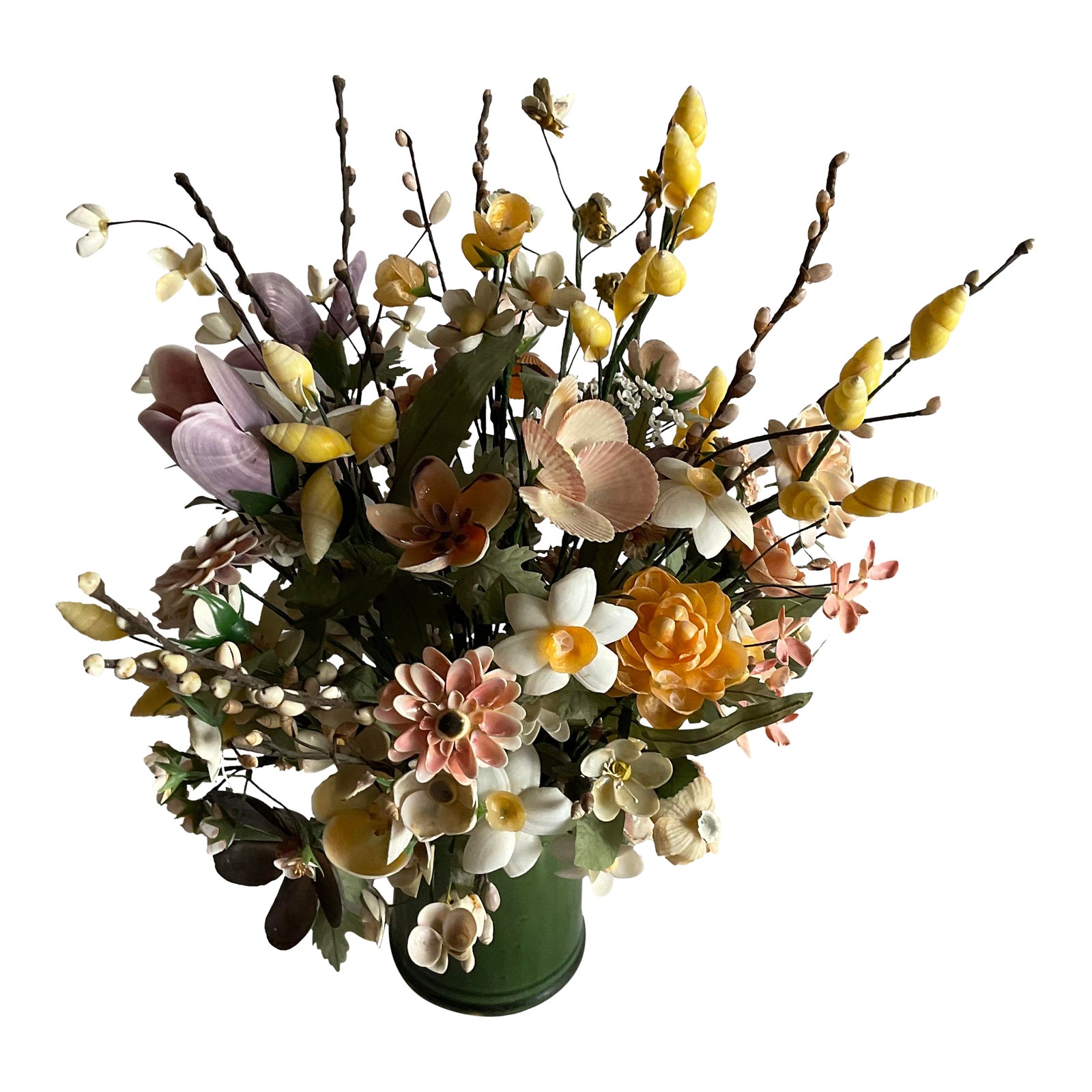 Vintage Bouquet of Shell Flowers, Circa 1950 Chairish