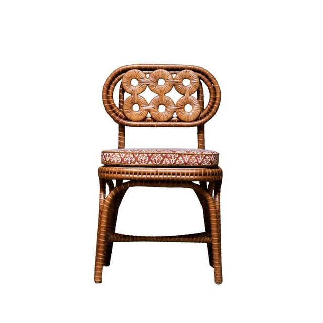 Brown Bridget Chair in Stained Rattan by Popus Editions For Sale - Image 8 of 11