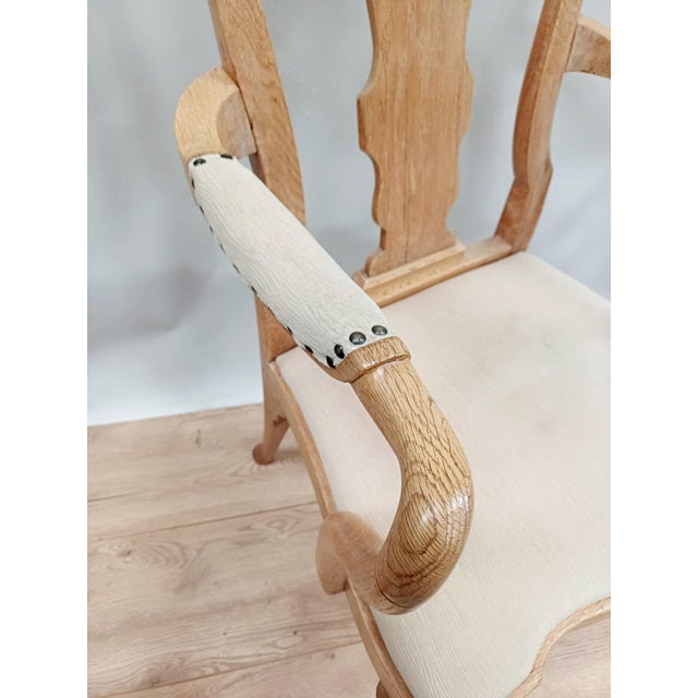 Antique Oak Armchair, 1700s For Sale - Image 6 of 7