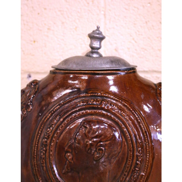 Ceramic Early 19th Century French Wall Terracotta Lavabo Fountain For Sale - Image 7 of 9