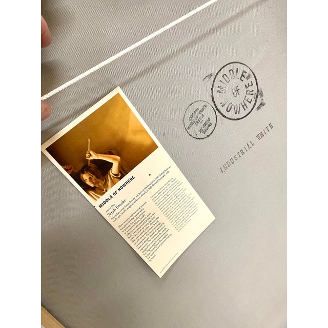 Ivory Sarah Brooke Original Abstract Minimalist Oil Painting on Canvas For Sale - Image 8 of 11