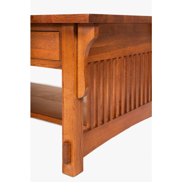 Mission Crofter Style 6 Drawer Coffee Table - Micheal Cherry For Sale In Chicago - Image 6 of 7