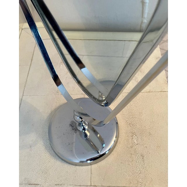 Silver Charles Hollis Jones Silver Vanity Mirror For Sale - Image 8 of 10