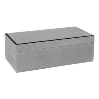 Arden Suede Leather Box, Medium, Rectangle For Sale