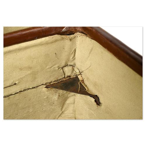 Brown English Leather Suitcase from John Pound & Co Ltd, 1920s For Sale - Image 8 of 9