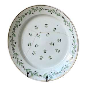 19th Century English Hand Painted Porcelain Serving Dish