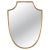 Italian Brass Shield-Shaped Mirror by Gio Ponti, 1950s For Sale - Image 14 of 14