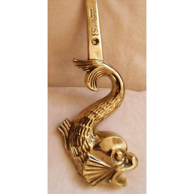 Bronze Vintage French Signed E. Guillemard Bronze Sconces - A Pair For Sale - Image 8 of 9