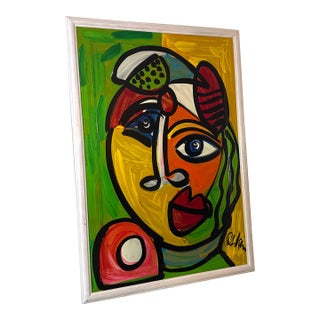 1970 Peter Keil Abstract Original Paintings Framed For Sale
