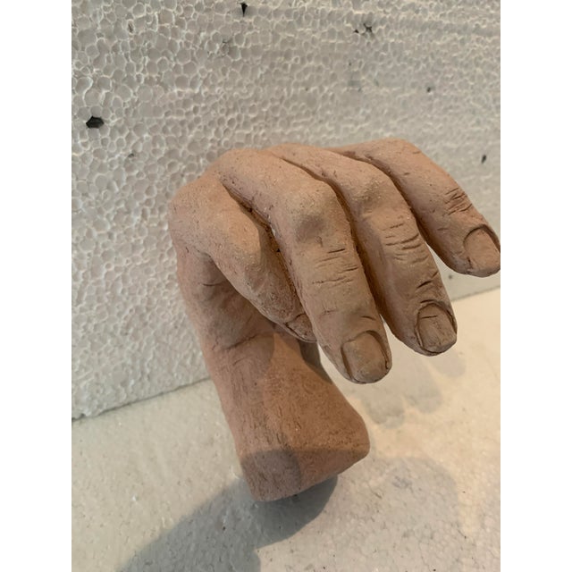 Terracotta Hand Sculpture from J. Gallart For Sale - Image 5 of 9