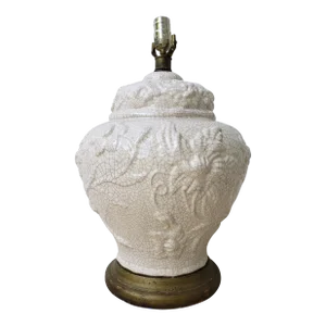Mid 20th Century Italian Large-Scale White Ceramic Lamp