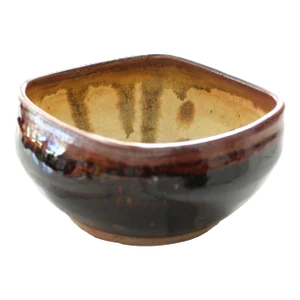 Signed Art Pottery Bowl Drip Glaze