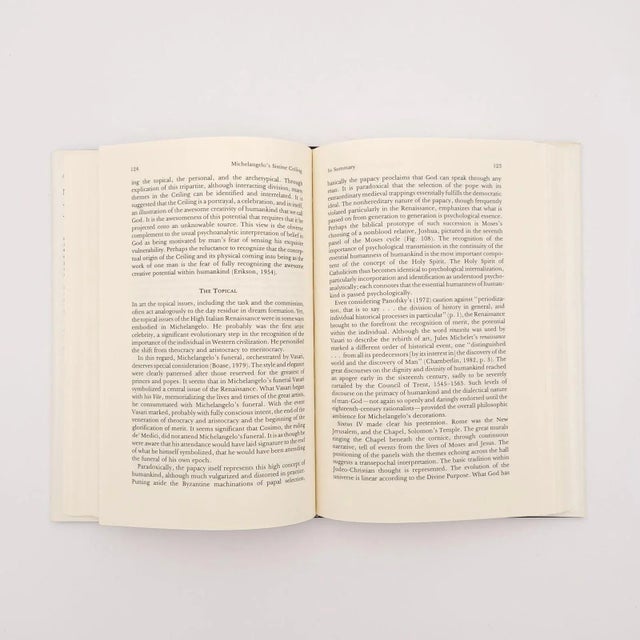 Paper Oremland, "Michelangelo's Sistine Ceiling: A Psychoanalytic Study of Creativity", 1989, Signed For Sale - Image 7 of 7