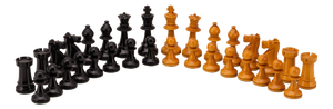 Antique English Cased Chess by Staunton, 1950, Set of 33