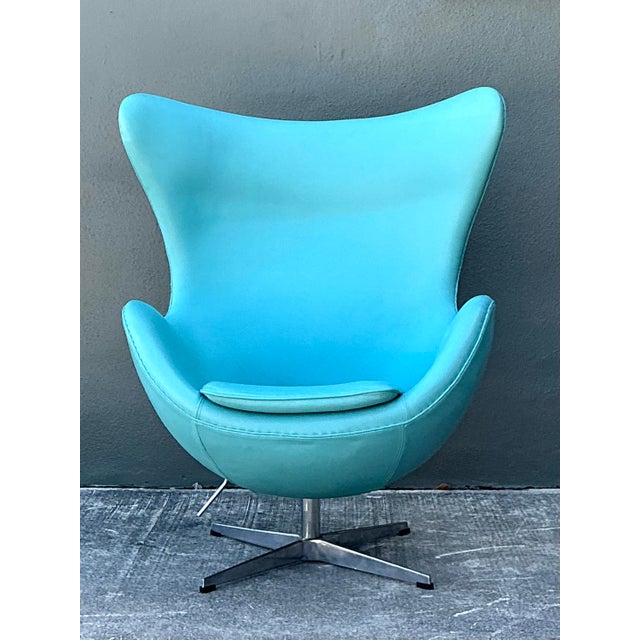Arne Jacobsen Vintage Egg Chair After Arne Jacobsen For Sale - Image 4 of 12