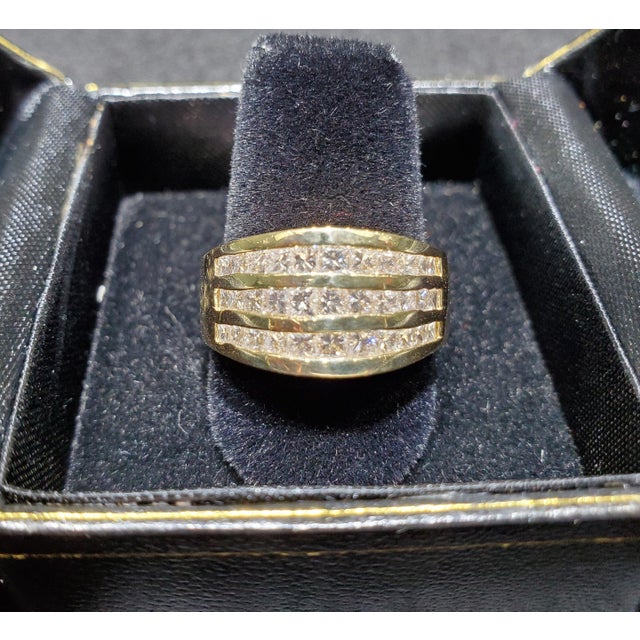 2 Carat Princess Cut Diamond Cocktail Ring, Size 5 For Sale - Image 4 of 4