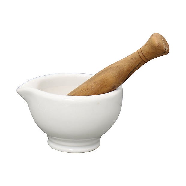 French Porcelain Mortar & Pestle Chairish