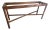 Pencil Reed Console Table With New Glass, Attr. Gabriella Crespi For Sale